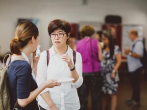 conference - people talking