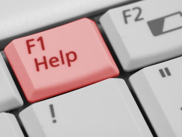 Photo of help button