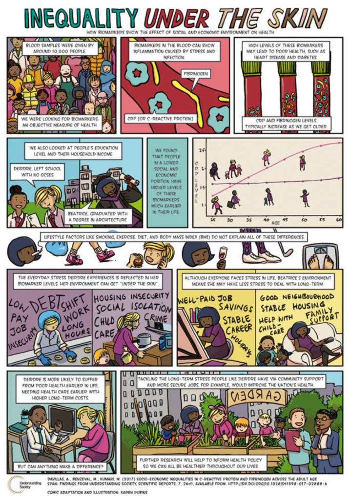 Inequality under the skin comic cover