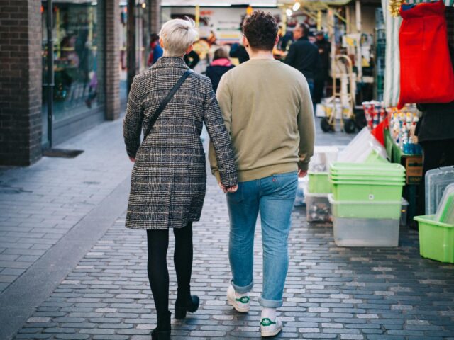 Couple walking