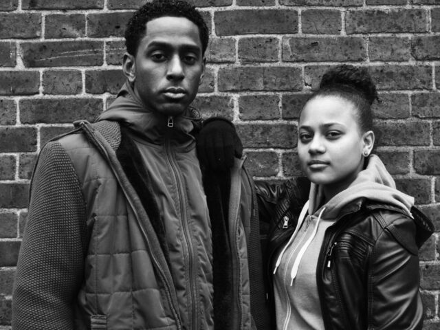 young people in a diverse neighbourhood