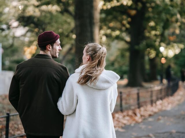 Photo of couple walking
