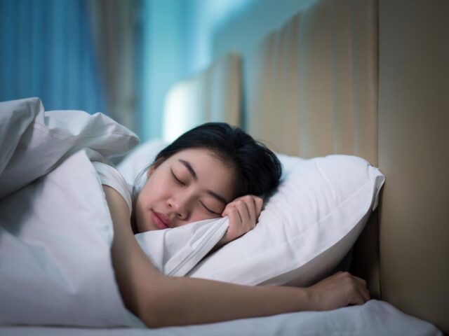 Photo of woman sleeping