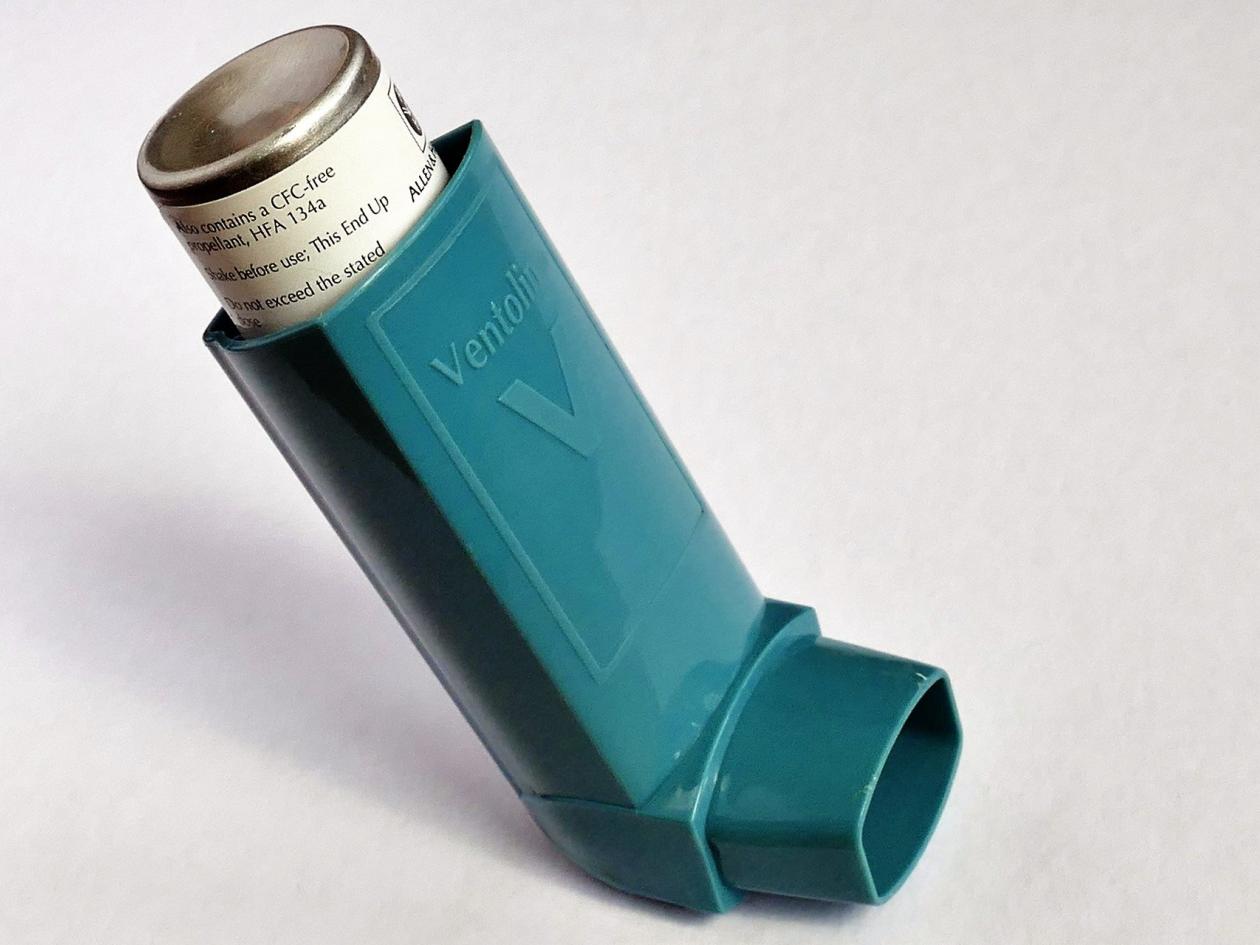 an asthma inhaler