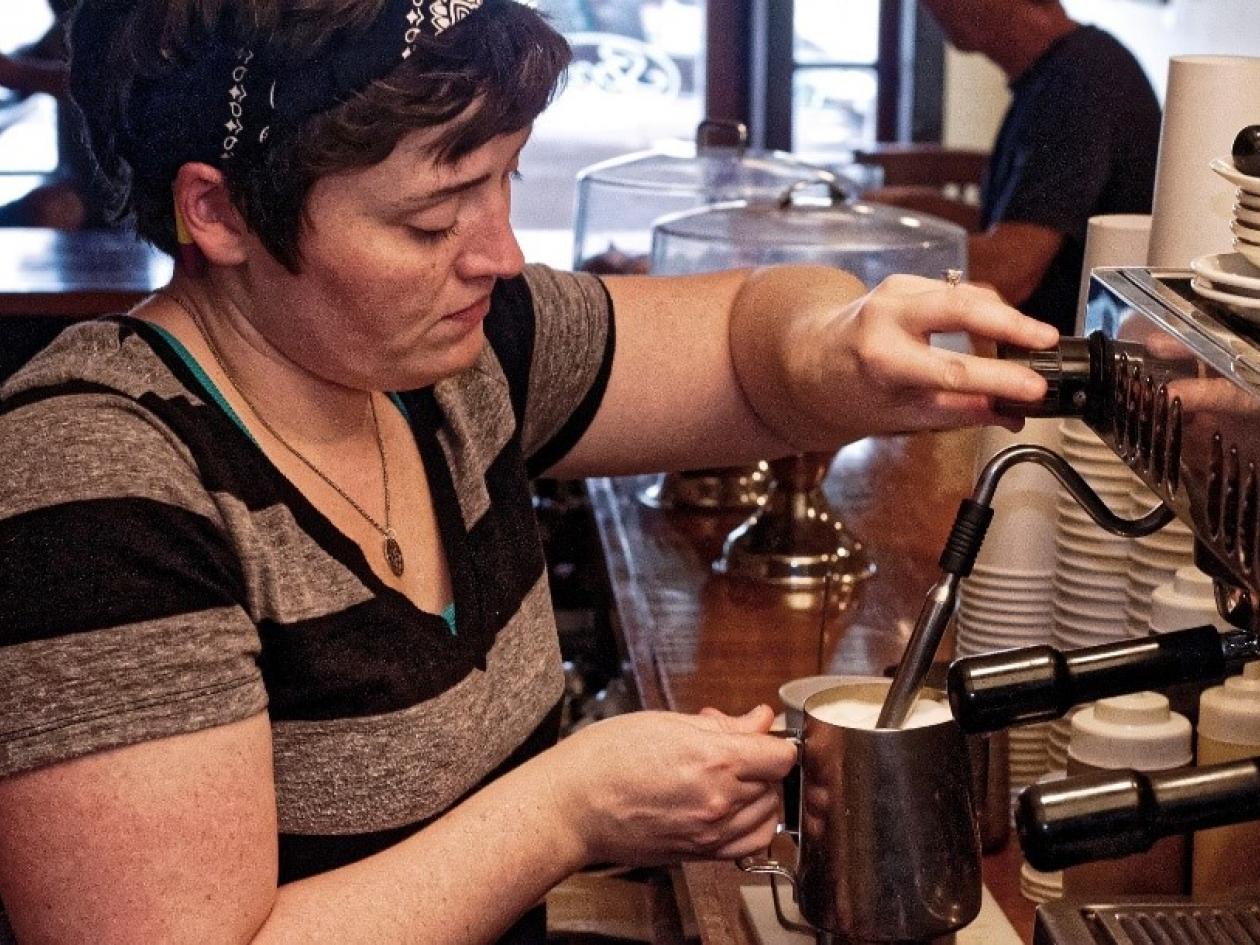 barista in coffee shop