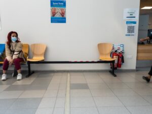 Photo of hospital waiting room